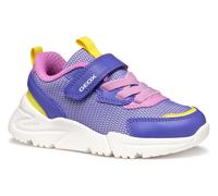 Geox J Loftus Girl A Sneaker, Violet/Fluo Fuchsia, 35 EU