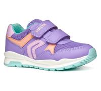 Sneaker GEOX "J PAVEL GIRL", Mädchen, Gr. 36, lila (lila, blau), Synthetik, Textil, Schuhe Sneaker, Freizeitschuh, Klettschuh in bunter Farbkombination (26599840-36) lila, blau
