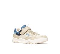 Sneaker GEOX "J PERTH BOY", Damen, Gr. 31, beige, Lederimitat, Textil, Schuhe Sneaker, Halbschuh mit Klettverschluss, Größenschablone zum Download (79463342-31) beige