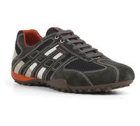 Geox Herren U Snake K Sneaker, Dk Grey Off White, 48 EU