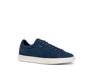Sneaker GEOX "U BALTIMOORE", Herren, Gr. 40, blau, Textil, Veloursleder, Schuhe Sneaker, Halbschuh, Freizeitschuh, Schnürer mit GEOX Spezial Membran (14133537-40) blau