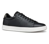 Sneaker GEOX "U BALTMOORE", Herren, Gr. 39, schwarz, Leder, Synthetik, Textil, Schuhe Sneaker, Retro Sneaker, Schnürschuh mit farblich abgesetzter Ferse (93895864-39) schwarz