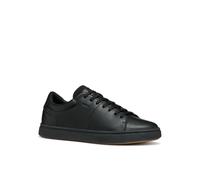 Sneaker GEOX "U BALTMOORE", Herren, Gr. 43, schwarz, Synthetik, Schuhe, Schnürschuh im Monochrome Look, Größenschablone zum Download (51198539-43) schwarz