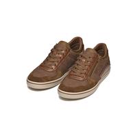Sneaker GEOX "U ELVER", Herren, Gr. 41, braun, Leder, Synthetik, Textil, Schuhe Sneaker, Schnürschuh, Freizeitschuh mit Textilfutter (13721442-41) braun