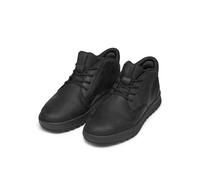 Sneaker GEOX "U FLEXTRIDE PLUS", Herren, Gr. 43, schwarz, Leder, Textil, Schuhe Sneaker, Schlupfboots, Herbstboots mit dezenten Ziernähten (83524519-43) schwarz