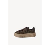 Tamaris Sneaker Leder | 1-23702-45 - Schnürung, COMFORT-Lining, herausnehmbares Fußbett, flache Sohle