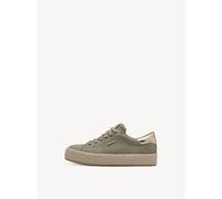 Tamaris Damen Sneaker Synthetik, grün, 37 EU
