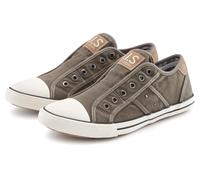 Sneaker H.I.S "Textilschuh, Stoffschuh, Turnschuh, Halbschuh, Freizeitschuh, Slipper", Herren, Gr. 46, braun (stone), Obermaterial: 100% Textilmaterial. Decksohle: 100% Textilmaterial. Futter: 100% Te