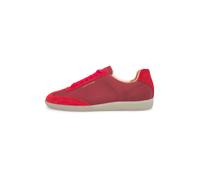 Sneaker HENRY STEVENS "Travis TIS Herrensneaker", Herren, Gr. 40, rot, Leder und Textil, Schuhe Sneaker, Halbschuh Leder handgefertigt, sportlicher Freizeitschuh Herren (10240315-40) rot