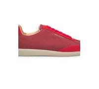 Sneaker HENRY STEVENS "Travis TIS Herrensneaker", Herren, Gr. 41, rot, Leder und Textil, Schuhe Sneaker, Halbschuh Leder handgefertigt, sportlicher Freizeitschuh Herren (10240315-41) rot