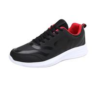 Sneaker Herren Schuhe Anzugschuhe Business Und Wintermode Für Mit Schnürung, Bequeme Freizeitschuhe Mesh (Red, 41) Sports & Outdoor Shoes Running Men Sportschuh Joggingschuhe Hallenschuhe