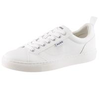 Sneaker HUGO BLUE "Morrie tenn", Herren, Gr. 43, weiß, Lederimitat, Textil, Schuhe Sneaker, Schnürschuh, Halbschuh, Freizeitsneaker mit weichem Schaftrand (76093827-43) weiß