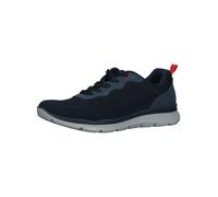 Sneaker IMAC "Imac Sneaker Lederimitat/Mesh", Herren, Gr. 44, blau, rot, Lederimitat, Textil, Schuhe Sneaker (85845141-44)