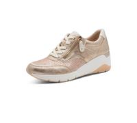 Sneaker JANA, Damen, Gr. 42, gold (goldfarben), Textil, Veloursleder, Schuhe Sneaker (53855055-42) goldfarben