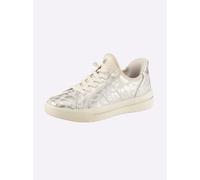 Sneaker JANA, Damen, Gr. 42, goldfarben, gemustert, Lederimitat, Textil, Schuhe Sneaker (97015513-42) goldfarben, gemustert