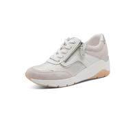 Jana Damen Low Vegan 8-23768-46 Sneaker, White/Silver, 42 EU