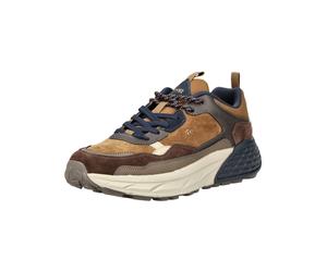 Sneaker JEEP "Jeep Sneaker Lederimitat/Textil", Herren, Gr. 41, tobacco, Lederimitat, Textil, Schuhe Sneaker (90804518-41) tobacco