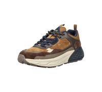 Sneaker JEEP "Jeep Sneaker Lederimitat/Textil", Herren, Gr. 43, tobacco, Lederimitat, Textil, Schuhe Sneaker (90804518-43) tobacco