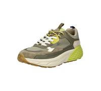 Sneaker JEEP "Jeep Sneaker Lederimitat/Textil", Herren, Gr. 44, sage, Lederimitat, Textil, Schuhe Sneaker (54212362-44) sage
