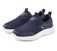 Sneaker JOHN DEVIN "Freizeitschuh, Halbschuh, Slipper, Turnschuh, Slip-On-Sneaker", Herren, Gr. 44, blau (marine), Obermaterial: 70% Textilmaterial, 30% Lederimitat. Decksohle: 100% Textilmaterial. Fu