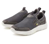 Sneaker JOHN DEVIN "Freizeitschuh, Halbschuh, Slipper, Turnschuh, Slip-On-Sneaker", Herren, Gr. 45, grau, Obermaterial: 70% Textilmaterial, 30% Lederimitat. Decksohle: 100% Textilmaterial. Futter: 100