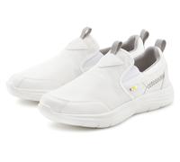Sneaker JOHN DEVIN "Freizeitschuh, Halbschuh, Slipper, Turnschuh, Slip-On-Sneaker", Herren, Gr. 46, weiß, Obermaterial: 70% Textilmaterial, 30% Lederimitat. Decksohle: 100% Textilmaterial. Futter: 100