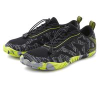 Sneaker JOHN DEVIN "Freizeitschuh, Halbschuh, Turnschuh", Damen, Gr. 45, schwarz (schwarz, gelb), Obermaterial: 90% Textilmaterial, 10% Lederimitat. Decksohle: 100% Textilmaterial. Futter: 100% Textil