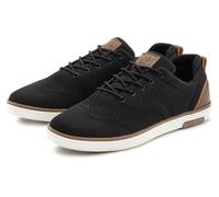 Sneaker JOHN DEVIN "Schnürschuh", Herren, Gr. 41, schwarz, Obermaterial: 80% Textilmaterial, 20% Lederimitat. Decksohle: 100% Textilmaterial. Futter: 100% Textilmaterial. Laufsohle: 100% Synthetik, Me