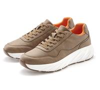 Sneaker JOHN DEVIN "Schnürschuh, Freizeitschuh, Schnürhalbschuh, Halbschuh, Turnschuh", Herren, Gr. 42, braun, Obermaterial: 100% Lederimitat. Decksohle: 100% Textilmaterial. Futter: 100% Textilmateri