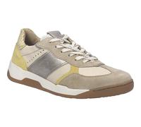 Keilsneaker JOSEF SEIBEL "Arleen 01", Damen, Gr. 40, natur kombiniert, Leder, Veloursleder, kontrastfarbene Details, Schuhe, Freizeitschuh, Halbschuh, Schnürer, Kontrastbesatz, G-Weite (88876623-40) n