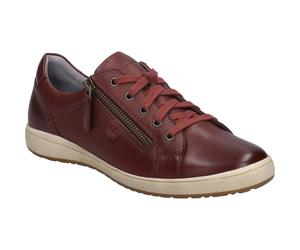 Sneaker JOSEF SEIBEL "Caren 12, bordo", Damen, Gr. 39, rot (bordo), Obermaterial: 100% Rindsleder Leather cow., Schuhe Sneaker (94935557-39) bordo