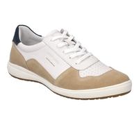 Sneaker JOSEF SEIBEL "Caren 49, weiss-beige", Damen, Gr. 39, weiß (weiß, beige), Obermaterial: 100% Rindsleder Leather cow., Schuhe Sneaker (51478169-39) weiß, beige