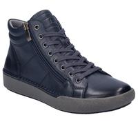Josef Seibel Damen High-Top Sneaker Claire 11,Weite G (Normal),Wechselfußbett,schnürer,schnürstiefeletten,mid Cut,Indigo,39 EU