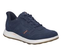 Slip-On Sneaker JOSEF SEIBEL "Clint 03", Herren, Gr. 45, ocean, Nubukleder, Schuhe, Slipper, Komfortschuh mit elastischen Schnürsenkeln, G-Weite (58780218-45) ocean