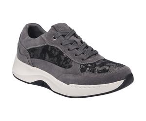 Sneaker JOSEF SEIBEL "Elli 04, asphalt-kombi", Damen, Gr. 39, grau (asphalt, kombi), Obermaterial: 80% Rindsleder Leather cow. 20% Textilmaterial TEXMAT., Schuhe Sneaker (71346352-39) asphalt, kombi