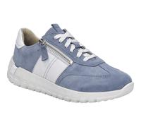 Keilsneaker JOSEF SEIBEL "Gabby 01", Damen, Gr. 39, slate blau, Leder, kontrastfarbene Details, Schuhe, Freizeitschuh, Halbschuh, Schnürschuh in H-Weite (=sehr weit) (16025949-39) slate blau