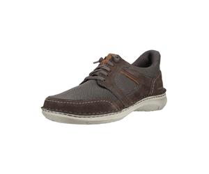 Sneaker JOSEF SEIBEL "Josef Seibel Sneaker Leder/Textil", Herren, Gr. 43, asphalt, Leder, Textil, Schuhe Sneaker (56599266-43) asphalt
