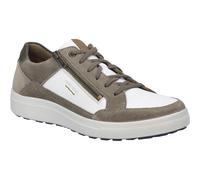 Sneaker JOSEF SEIBEL "Maddox 07, weiss-taupe", Herren, Gr. 44, weiß (weiß, taupe), Obermaterial: 100% Rindsleder Leather cow., Schuhe Sneaker (52625533-44) weiß, taupe