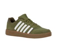 Sneaker K-SWISS "Court Palisades", Herren, Gr. 43, grün (avocado, snow weiß, dk olive, gum), Leder, Schuhe Sneaker (69370713-43) avocado, snow weiß, dk olive, gum