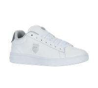 Sneaker K-SWISS "Court Shield II", Damen, Gr. 40, weiß (weiß, silber, weiß), Leder, Schuhe Sneaker (44913401-40) weiß, silber, weiß