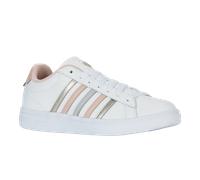 Sneaker K-SWISS "COURT TIEBREAK II", Damen, Gr. 38, weiß, cameo rose, weiß, Leder, Schuhe Sneaker (33994811-38) weiß, cameo rose, weiß