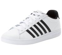 Sneaker K-SWISS "COURT TIEBREAK II", Herren, Gr. 44, schwarz-weiß (weiß, schwarz, weiß), Leder, Schuhe Sneaker (44912825-44) weiß, schwarz, weiß