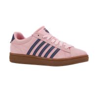 Sneaker K-SWISS "COURT TIEBREAK II SDE", Damen, Gr. 39, blau (orchid pink, blau ribbon), Leder, Schuhe Sneaker (95298333-39) orchid pink, blau ribbon