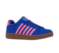 Sneaker K-SWISS "COURT TIEBREAK II SDE", Damen, Gr. 42, dazblu, pnklem, gum, Leder, Schuhe Sneaker (91231158-42) dazblu, pnklem, gum