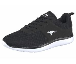 Sneaker KANGAROOS "Bumpy", Damen, Gr. 36, schwarz (jet, schwarz), Synthetik, Textil, Schuhe Damenschuh Sneaker low (780067-36) jet, schwarz