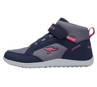 Sneaker KANGAROOS "K-BFK SOLE MID EV", Mädchen, Gr. 38, k blau, fuchsia, Synthetik, Schuhe Sneaker, Barfussschuh, wasserabweisend (42124069-38) k blau, fuchsia