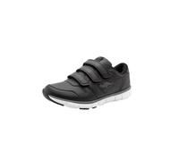 Sneaker KANGAROOS "K-BLUERUN 700 V B", Damen, Gr. 46, schwarz (schwarz, dk grau), Leder, Synthetik, Schuhe Sneaker (89322545-46) schwarz, dk grau