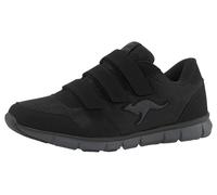 Sneaker KANGAROOS "K-BlueRun 701 B", Damen, Gr. 46, schwarz, Textil, Schuhe Sneaker, mit Klettverschluss (11529438-46) schwarz