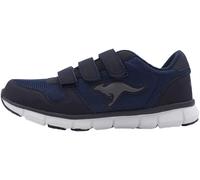Sneaker KANGAROOS "K-BlueRun 701 B", Herren, Gr. 43, blau (navy), Textil, Schuhe Sneaker, mit Klettverschluss (31472251-43)