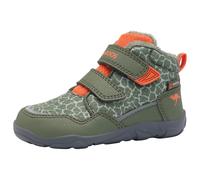 Sneaker KANGAROOS "K-BXI NORDA MID V", Mädchen, Gr. 26, grün (military grün, little dragon), Synthetik, Textil, Schuhe Sneaker, Wasserabweisend, Klettverschluss (20588241-26) military grün, little dra